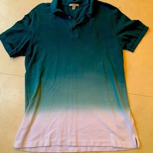 BURBERRY BRIT men’s ombré short sleeve polo